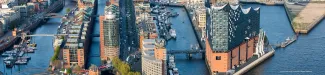 Andreas Vallbracht_Luftaufnahme Hafencity Speicherstadt
